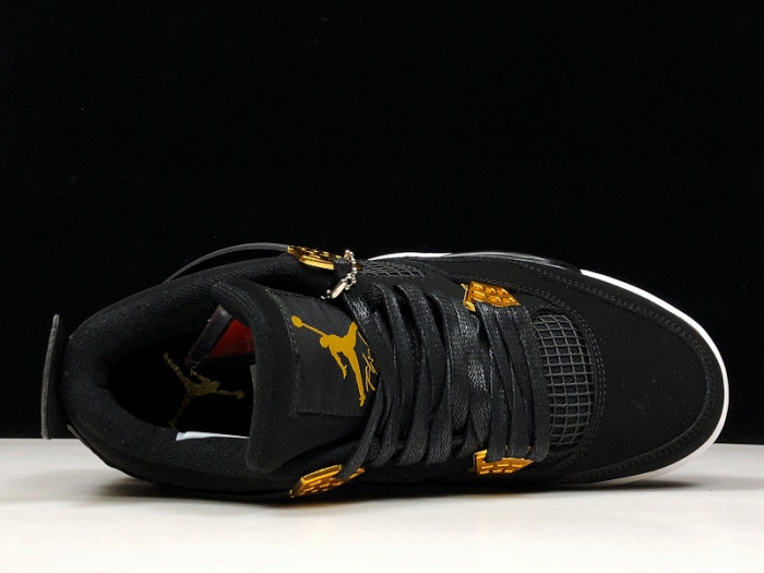Air Jordan 4 “Royalty” Black/Metallic Gold-White 308497-032