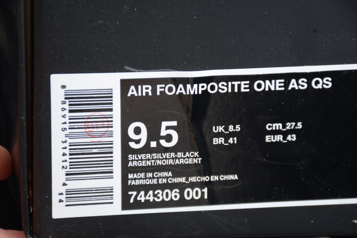 nike air foamposite one Ch*0meposite 744306-001