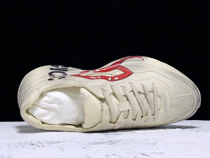 G*u*i rhyton sneaker with mouth print 552089 a9l00 9522