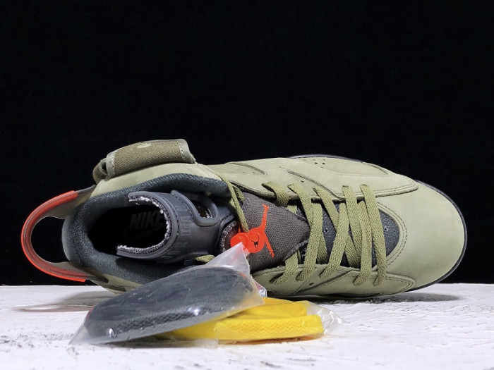 Travis Scott x Air Jordan 6 “Medium Olive” CN1084-200